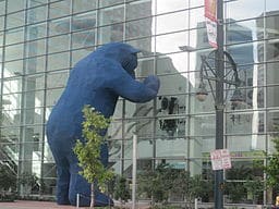 This 40 foot tall "Big Blue Bear" sculpture doesn't come just for children's books. The public art has been part of the Colorado Convention Center since 2005. Learn about the bear's creator here. 