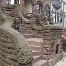 Brownstone staircase