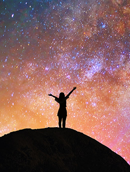 just imagine girl and universe