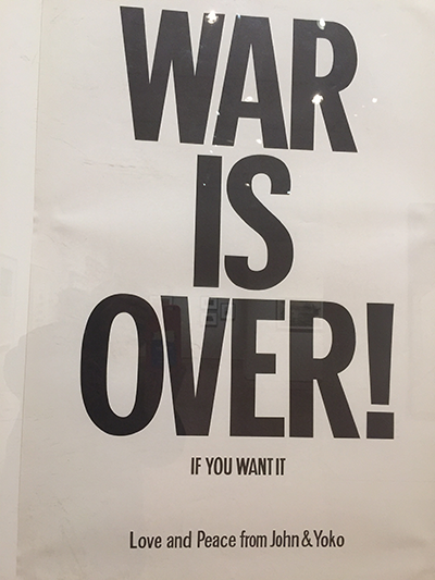 War is Over! poster from John Lennon and Yoko Ono